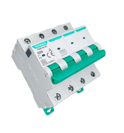Ավտոմատ անջատիչ Tengen TGB1N-63 4P C25