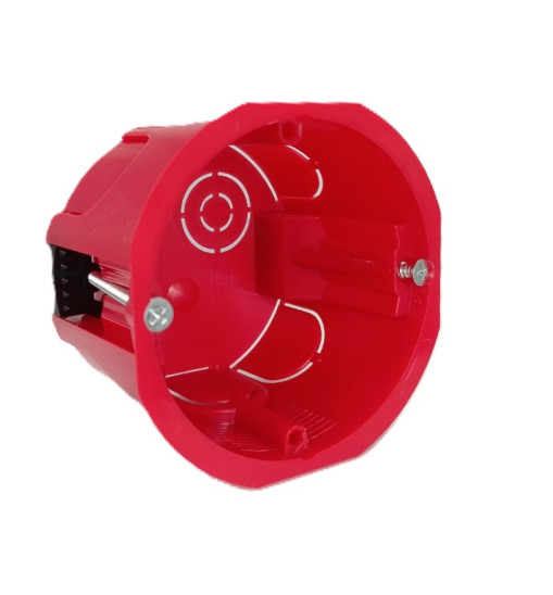 Վարդակի տուփ Titan K-501-1 կարմիր